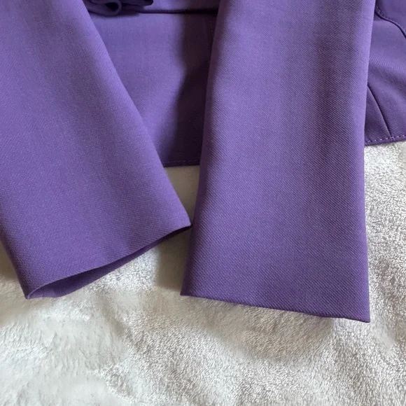 Valentino Purple Ruffle Blazer - Picture 4 of 6